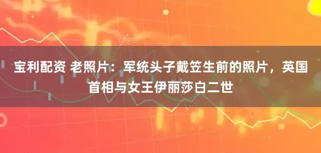 宝利配资 老照片：军统头子戴笠生前的照片，英国首相与女王伊丽莎白二世