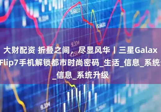 大财配资 折叠之间，尽显风华丨三星Galaxy Z Flip7手机解锁都市时尚密码_生活_信息_系统升级